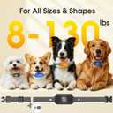 Dog Bark Collar for Large Medium Small Dogs, Effective No-Bark Collar, Smart Barking Collar, Rechargeable Bark Collar with 7 Sensitivity, 3 Modes, Waterproof, Light Black