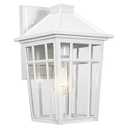 Darkaway Outdoor Sconce Lights Wall Light Fixtures, 14inch Large Porch Light Outdoor Wall Anti-Rust Waterproof Aluminum with Glass Exterior Light Fixture for Patio Yard Doorway Garage (Large, White)