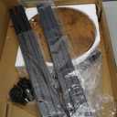 Plant Stand Indoor Corner Tall 2 Tier Metal Modern Flower Storage Plant Shelf Holder for Living Room Balcony Garden,Black (2 Tier-Black Round)