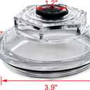 21-36 Oil Caps Bath Dust 2 PCS K71-148-00 Replacement for 9K-10K General Duty Axles 1989-2009 10K HD 12K 15K 4.0" Threads Trailer Axle Plastic Screw-on Oil Cap Kit with Rubber Plugs