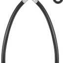 Dreyoo Rubber Washing Machine Y Hose, 3/4 Inch Brass Fittings, 1 ft (12 Inch) Length Hot and Cold Water Supply Y Mixer Hose Connector for Washing Machines Outdoor Garden Faucets(1 Pcs)