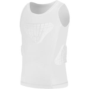 Kids Padded Compression Shirt Football Rib Protectors Chest Guard 4-Pads Padded Shirt Protective Gear for Baseball