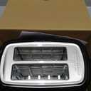 Toastmaster 2-Slice Toaster - Black with Stainless Steel - Kitchen Essential for Sandwich Bread & Breakfast Toast - Toaster with Wide Slots, High Rise Toast Lift & Cool-Touch Exterior