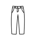 Women's Pants, White XL