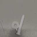 2 Pack Universal Toilet Seat Screws Replacement Kit, Plastic Bolts Toilet Seat Hinge Bolt Screws with Plastic Nuts and Washers Parts Kit, White