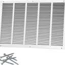 Howeall 25"W x 16"H [Duct Opening Size] Steel Return Air Grille, Air Return Vent Cover for Ceiling and Sidewall - HVAC Air Vent Covers - [Outer Dimensions: 26.75"W x 17.75"H]