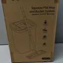 JOYMOOP Mop and Bucket with Wringer Set, Hands Free Flat Floor Mop and Bucket, with 3 Washable Microfiber Pads, Wet and Dry Use, Floor Cleaning System