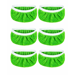 6PCS Reusable Microfiber Mop Pads Washable Wet Pads Compatible with Swiffer Sweeper Refills Pads for Wet & Dry Sweeping Cloths Mop Head Replacement for Household Cleaning
