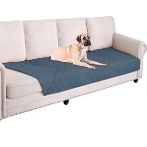 Ameritex Waterproof Blanket Reversible Dog Bed Cover Pet Blanket for Furniture Bed Couch Sofa (30x90 Inch (Pack of 1), Navyblue)