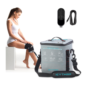 ICYTHRP Cold Therapy Machine with Programmable Timer, Portable Ice Machine for Knee After Surgery, Knee Replacement Recovery System for Pain Relief w/Compression Pad for Shoulder, Hip and Ankle