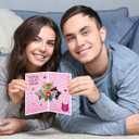 D24TIME Funny Valentines Day Cards Gifts for Him Her Boyfriend Girlfriend Husband Couple Valentines Anniversary Love Card Gift for Kids Family Friends Cat Lovers Birthday Greeting Cards with Envelopes