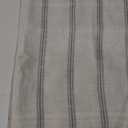 Gxi Tab Top Striped Kitchen Curtain 20 Inch Linen Tier Cafe Curtain for Bathroom RV Half Window Farmhouse Light Filtering Curtain Valance for Small Windows Living Room 1 Panel 39W x 20L