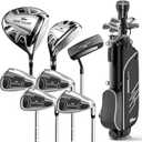 7-Piece Complete Golf Club Set for Men Adult Golf Clubs with Stand Bag, Right Handed, 3.5 degrees