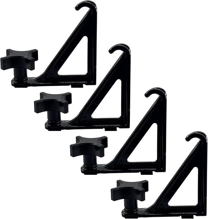 Trucktok Load Stops Replacement for TSlot Truck Cross Bar Heavy Duty Ladder Firewood Skis Snowboard Kayak Most Truck Bed Rails Rack Systems（ 4 Pack）