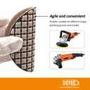 BGTEC 4 Inch Dry Diamond Polishing Pads Set,8 Pieces Pads Kit Grit 3000 for Granite Marble Stone Quartz Tiles Concrete Floor Edges Countertop Polishing