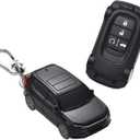 for Honda 2022 2023 2024 CR-V Civic Accord HR-V Pilot Key Fob Cover, Compatible with 2/3/4/5 Buttons Smart Remote Key - Black