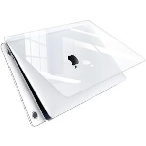 EooCoo Case Compatible with MacBook Pro 13 inch M2 2024-2016 Release M1 A2338 A2289 A2251 A2159 A1989 A1706 A1708, [High Gloss, Ultra Slim, Seamless] Plastic Hard Shell Case, Crystal Clear