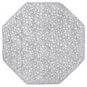 Octagon Playpen Mat Grey, Non Slip 8 Panel Playpen Mattress Mat Fits Regalo Extra Large Play Yard and hiccapop XL 69" Baby Playpen, Grey Star Octagon Playard Pad