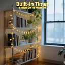 QUHUATU Star String Lights 360 LED 132FT,8 Modes Plug in Star Fairy Lights with Timer & Memory, Indoor Outdoor Star Christmas Lights for Birthday Party Bedroom Wedding Home Classroom Decor Warm White