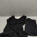 Caracilia Women Summer Sleeveless Bodycon Tie Cinched Waist Romper Skort Mini Dress Built in Shorts Night Out Vacation Dress (Medium, Black)