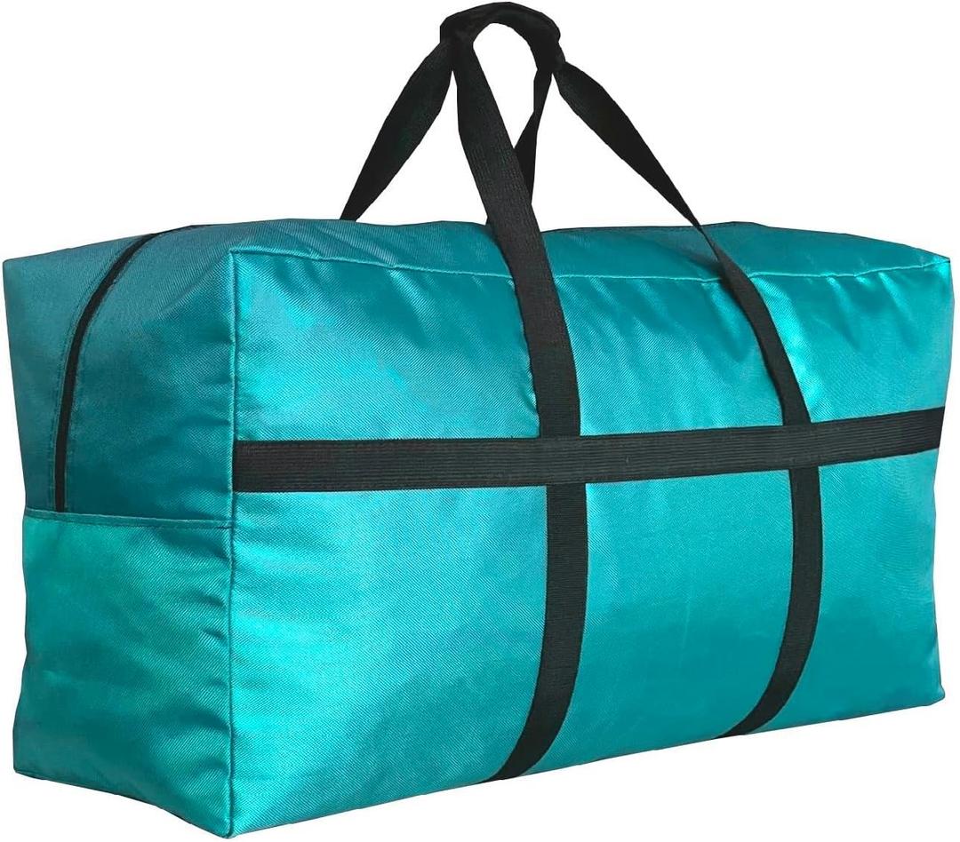 Extra Large Duffle Bag for Travel, Big Foldable Storage Bag - Turquoise (Large-35"(L) X 15.7"(W) X 17"(H) Extra Large Duffle Bag for Travel, Big Foldable Storage Bag - Turquoise (Large-35"(L) X 15.7"(W) X 17"(H)