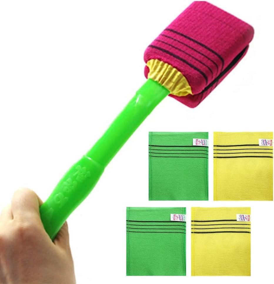 Korean Style Bath Exfoliating Body Scrub Stick and Towel Set Washcloth for Spa