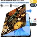 for iPad (A16) 11th Generation Case 2025, iPad 10th Generation Case, ipad case 10th Generation with Pencil Holder Multi-Angle Adjustable Stand Magnetic Closure/Card Slots/Auto Wake Sleep, Boho Floral