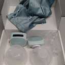 Mommed Double Wearable Breast Pump S10Pro with 3 Modes & 9 Levels, Leak-Proof Design, Portable Electric Breast Pump with Efficient Pump Motor, 24mm Breast Shield, 17/19/21mm Flange Inserts(Green)