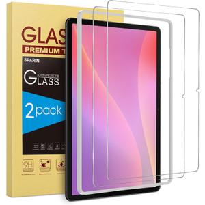 SPARIN 2 Pack Screen Protector for Samsung Galaxy Tab S10 Lite/S10 FE/S9 FE 5G 10.9 inch & Galaxy Tab S9 11 inch, with Easy Installation Frame, 9H Tempered Glass Case Friendly/S Pen Compatible