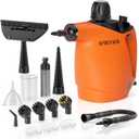 TICYACK Handheld Steam Cleaner, Steam Cleaner with 16 PCS Accessory & Safety Lock,500ML Capacity, Multi-Surface Deep Cleaning for Home, Car, Bathroom, Grout, Floor, Window (Orange)