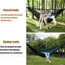 Camping Hammock with Mosquito Net and Rain Fly - Travel Hammock Bug Net - Hammock Tent for Outdoor Hiking Backpacking Travel Camping Accessories and Camping Gear… Military Green