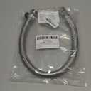 Garden Hose Extender, Kink-Free Saver,Braided Stainless Steel Water-Inlet Hose (Hose OD 0.87", ID 0.62") (2FT)
