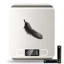 Food Kitchen Scale High-Precision Digital Scale Accurate Weighing for Baking & Cooking Enthusiasts(Silvery & White)