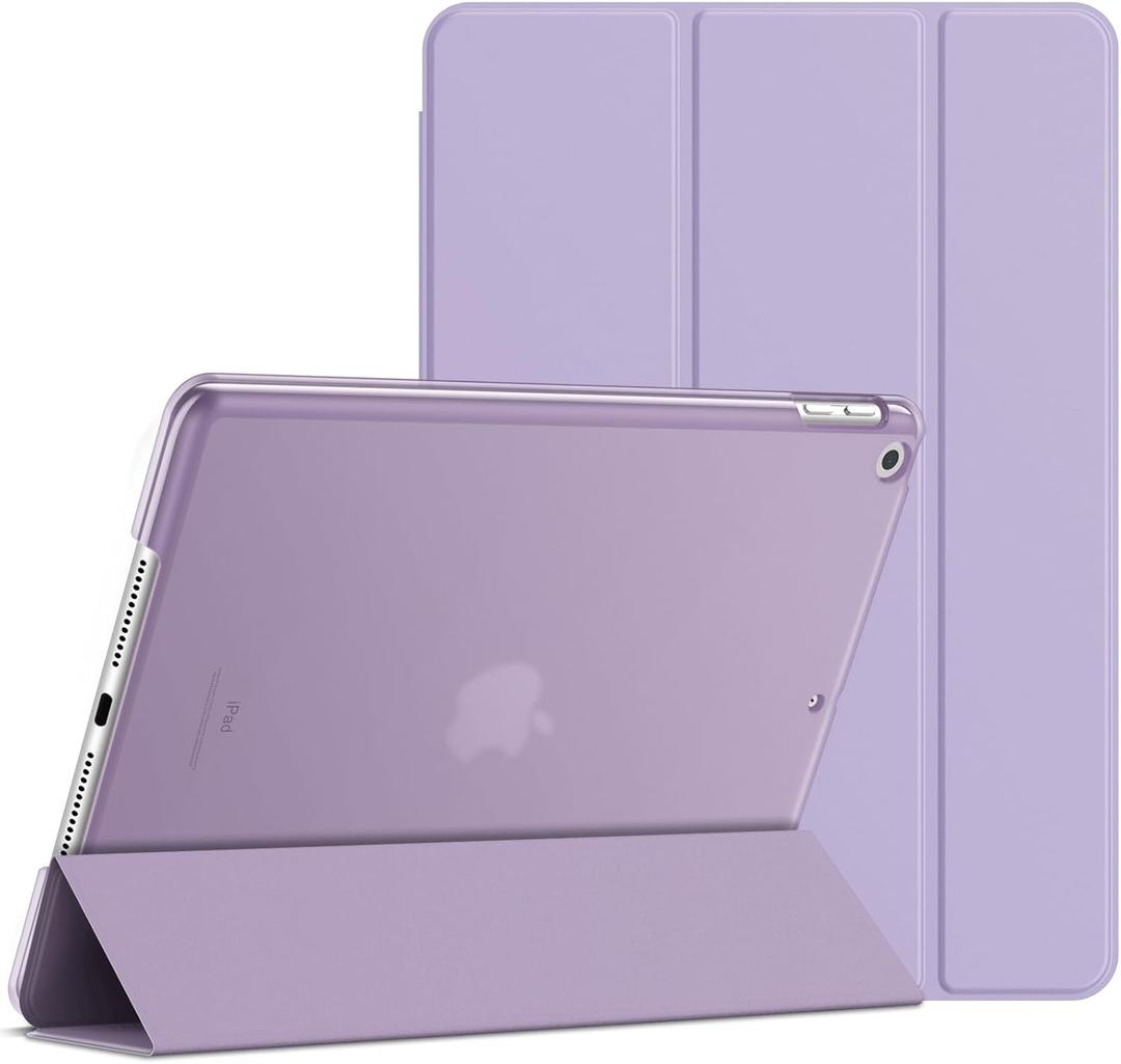 JETech Case for iPad 10.2-Inch (2021/2020/2019 Model, 9/8/7 Generation), Auto Wake/Sleep Cover (Light Purple)