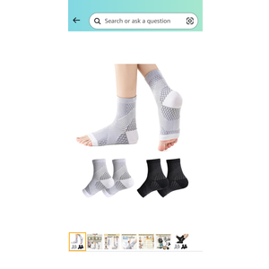 Neuropathy Compression Socks for Women and Men - Upgraded Soothe Pain Relief Ankle Sleeves, L/XL