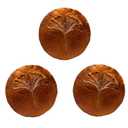 Stepping Stones Outdoor Set of 3, 10.8" Antique Ginkgo Bronze Garden Stones Outdoor Decorative Set Grandma Mothers Day Gifts, Garden Memorial Stone for Loved Ones, Backyard Pathway Pavers, Walkway
