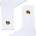 Pack of 5 Fast Food Socks, Funny Women Gifts, Mens Cotton Sock, Funky Pattern Socks, Cotton Casual Socks