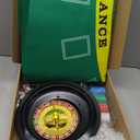 Roulette Wheel Set Include 10 Inch Roulette Wheel, Double Sided Felt, 200 Chips, Chip Rake, Acrylic Marker, Dealer Poker Button for Casino Game Blackjack Night Party Holidays(Green)