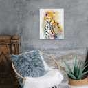 ANMOGID Wall Art Canvas Heartwarming Cheetah Family Watercolor Posters Modern Aesthetic Decor Prints for Bedroom Living Room Office with Premium Fade Resistant Canvas 11x14inch(28x35cm) (11L" x 14W")