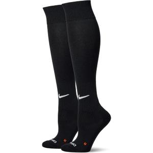 Nike Unisex Adult Baseball Softball Over-The-Calf Socks (2 Pairs) | Mens and Womens (Black, M)