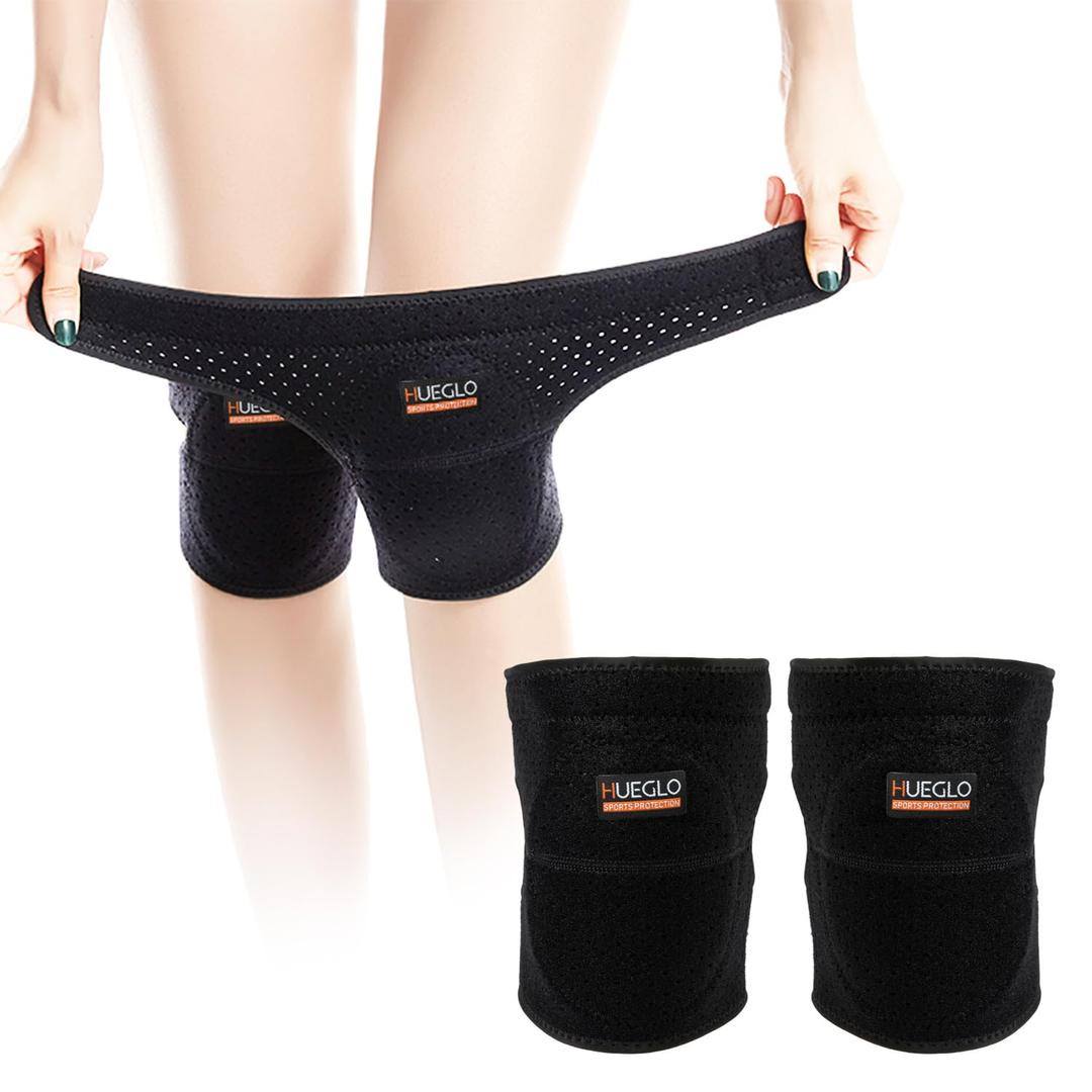 HUEGLO Dance Knee Pads for Volleyball for Girls,Soft Sponge Knee Pads for Avoid Floor Burns & Bruising,1Pair,X-Large (Black)