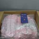 Comfy Giant Bean Bag Chair for Adults and Kids, Oversized Loveseat Bean Bag Sofa Couch, Faux Fur Round Large Accent Chair with Filler, Stuffed Big Reading Lounge Floor Sofa for Gaming, Napping, Grey