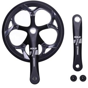 PROWHEEL 130MM BCD 52T Bike Crankset,165MM/170MM/172.5MM/175MM Crank Arm Set,ChainWheel and Replacement Chain Guard, Compatible with City Bike,Folding Bike,Road Bike,MTB,Electric Bicycle