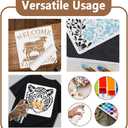 9 Pack Space Universe Planet Craft Stencil for Painting Reusable Plastic Aviation Themed Stencil for Painting on Wall Wood Fabric Canvas, DIY Home Decor Craft Stencil