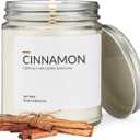 1OAK Soy Wax Scented Candles (Cinnamon) - Soy Candles for Home Scented - Long Burning Candles Premium - Hand-Poured (9oz.)