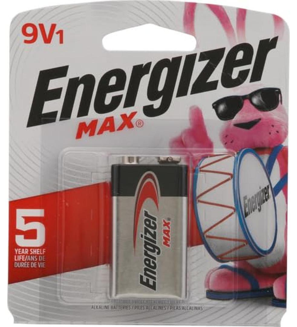 Energizer MAX 9V Battery (1 Pack), 9 Volt Alkaline Batteries AndMaster Lock Combination Padlock