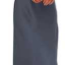 PRETTYGARDEN Women's 2025 Summer Satin Dress Elegant Sleeveless Mock Neck Cocktail Party Maxi Dresses (Grey Blue)
