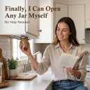 Upgraded Under Cabinet Jar Opener: One-Hand Jar & Can Opener for Stubborn Lids, Easier Grip for Tight Lids, Stainless Steel Teeth