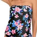 Holipick Strapless Tankini Tops for Women Swimwear Top ONLY Bandeau Bathing Suit Blouson Swimsuit No Bottom, Medium