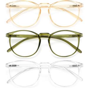 IBOANN Iconic Blue Light Glasses for Woman - Computer Glasses 99% Blue Light Blocking - Anti Eyestrain & UV Glare Protection